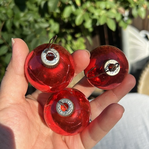 Vtg Shiny Brite Glass Christmas Tree Ornaments 12 USA made. - Picture 13 of 17